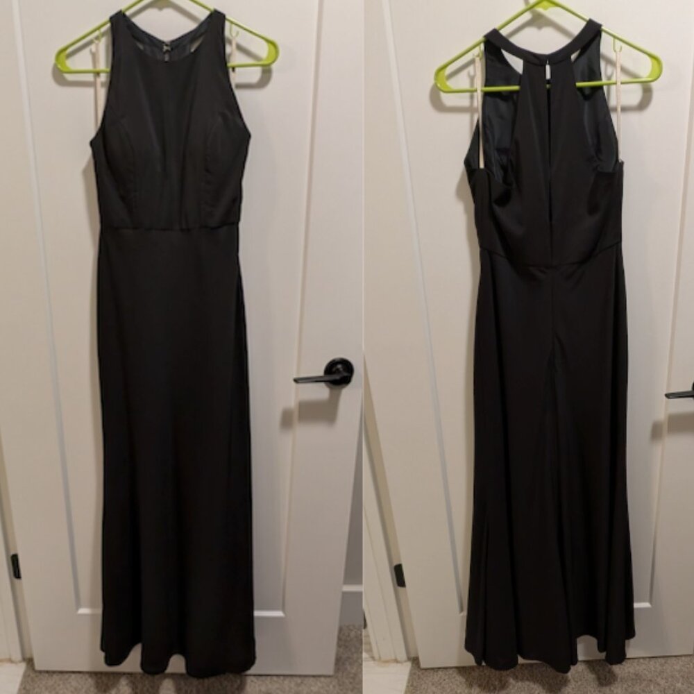 EUC Black Jenny Yoo Messina Dress Bridesmaid Formal Wedding Guest